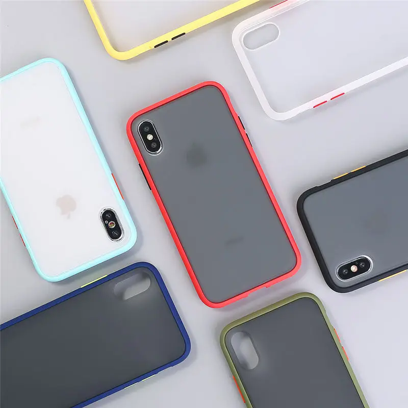 Защитный противоударный чехол для телефона iphone XR XS Max X XS 7 8 11 6 6S Plus Прозрачный матовый жесткий чехол для телефона защитный чехол