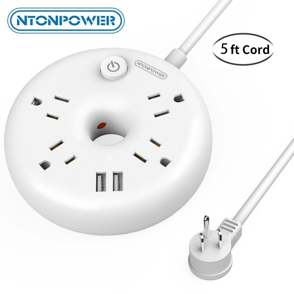 Удлинитель NTON POWER портативный 15 дюймов USB для путешествий круизных лайнеров