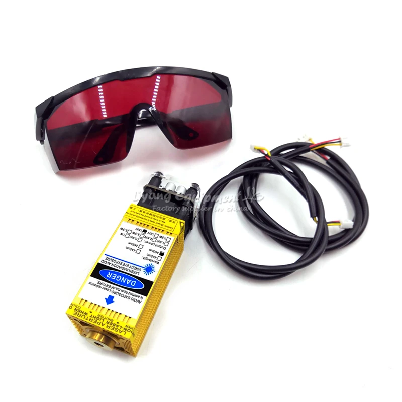 from 500mw t0 15000MW diode laser module TTL PMW mix control 405NM 450NM blue purple with goggles wires | Инструменты
