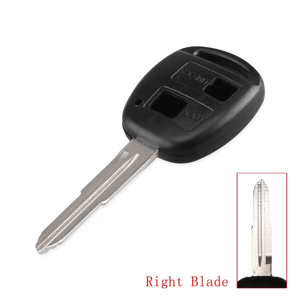 

KEYYOU 2-кнопочный чехол для дистанционного ключа автомобиля для Toyota Camry Corolla Yaris RAV4 Prado Cruise Key Cover с резиновой кнопкой