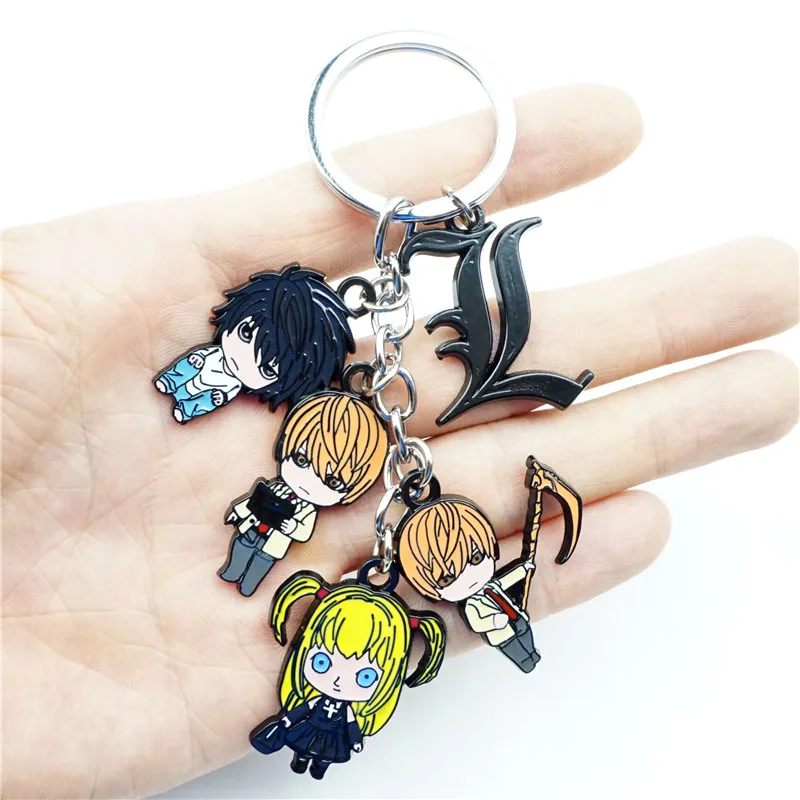 Брелок с персонажами аниме DEATH NOTE L брелок мультяшными кольцо для ключей