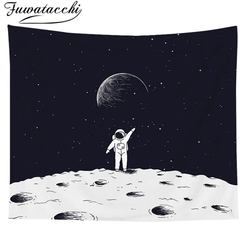 Fuwatacchi гобелен с изображением черепа настенный карта мира пейзаж Фэнтези