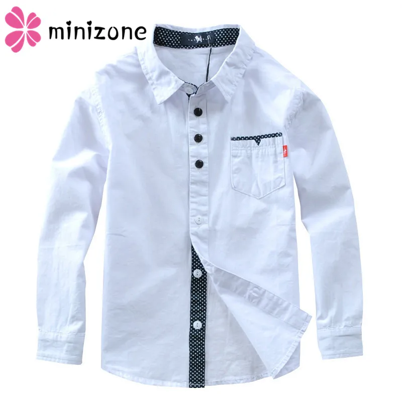 Рубашки для мальчиков брендовые весенние осенние детские рубашки хлопковая