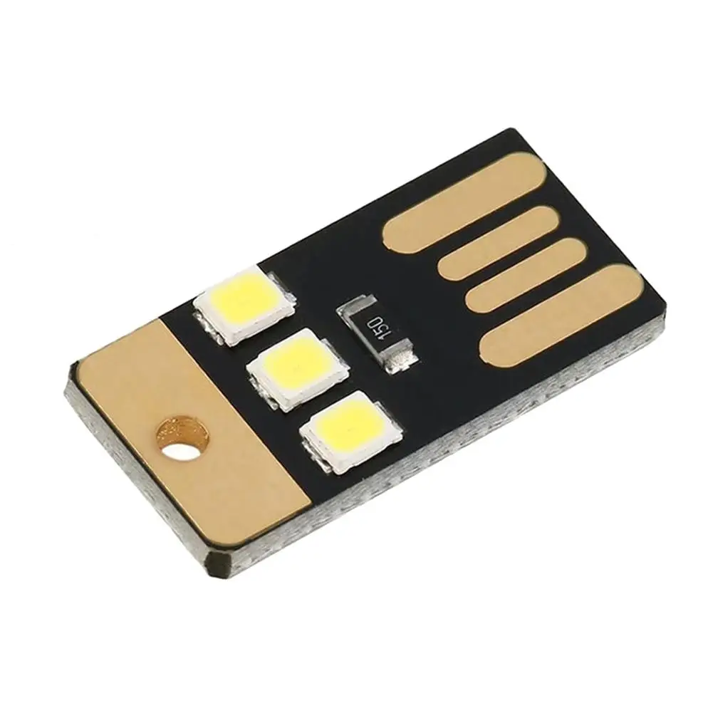 

1pc Camping Night Hiking Tent Lamp Light Outdoor Portable Energy Saving Flashlight Mini Ultra-thin Mobile USB LED Keychain Night