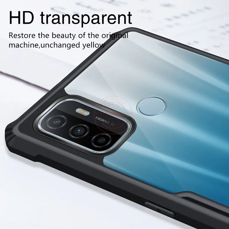 

Rzants For Oppo A53 Oppo A15/A15S A31 Case Hard [Blade] Shockproof Slim Crystal Clear Cover funda Casing