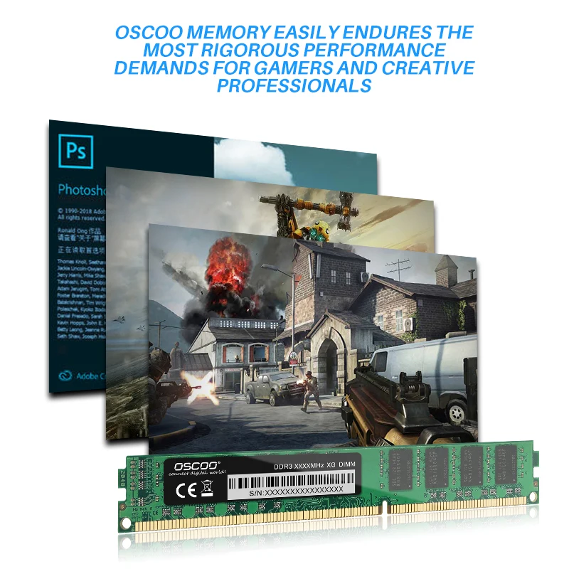 OSCOO DDR3 RAM 1600MHZ 4GB 8GB DDR Rams For Desktop SDRam Longdimm | Компьютеры и офис