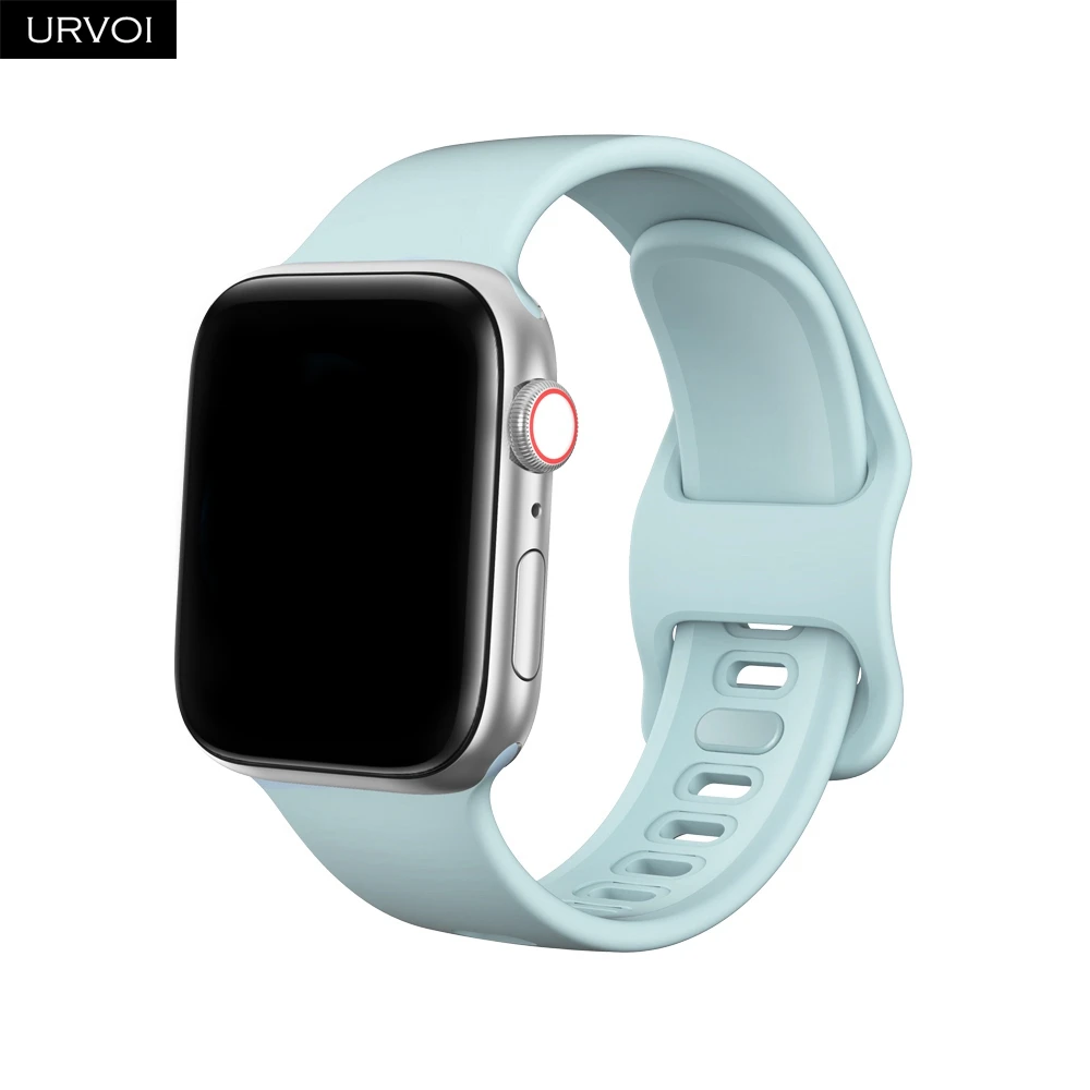 Ремешок спортивный URVOI для Apple Watch series 7 6 SE 5 4 3 2 1 силиконовый браслет iWatch 41 мм 45