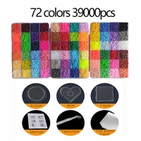 2 6mm 5mm hama beads pearly for kids pegboard template board circular square diy puzzles high quality handmade gift toy
