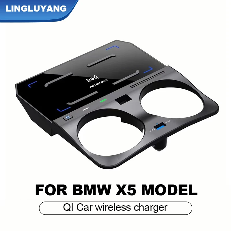 car wireless charging phone charger fast charging plate phone holder qi for bmw x5 g05 x6 g06 2019 2020 15w free global shipping