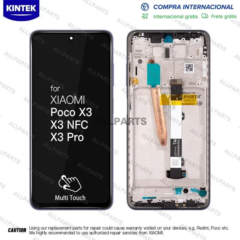 

6,67“тачскрин Дисплей для XIAOMI POCO X3 / X3 Pro / X3 NFC,LCD экран в сборе с тачскрином Оригинал