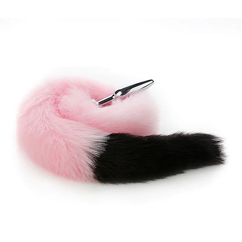 Сверхдлинный хвост 80 см съемная Анальная пробка с розовым хвостом товары для