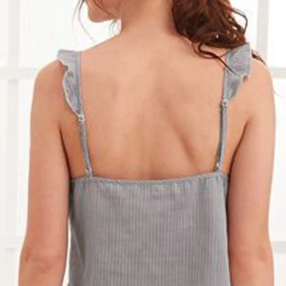 Пижамный костюм 2020 новые пижамы женские летние сексуальные Полосатые брюки с