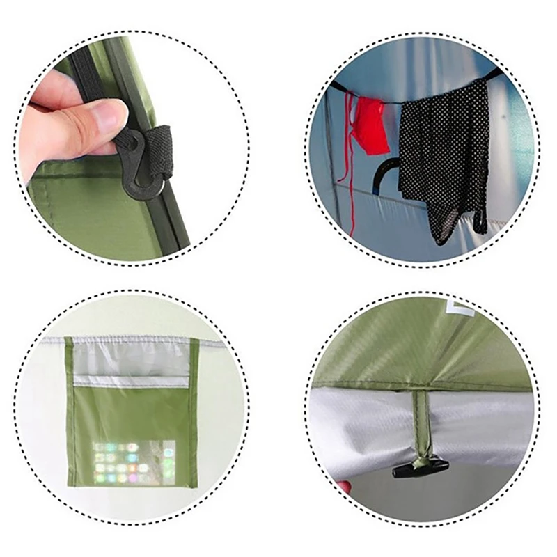 

Outdoor Portable Shower Toilet Tent Camping Up Tent Camping Changing Tent UV Function Dressing Tent