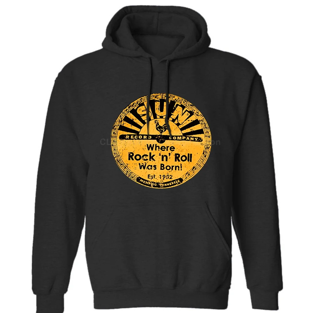 Винтажные мужские толстовки Elvis Presley SUN RECORDS с потертостями нейтральные (женские)