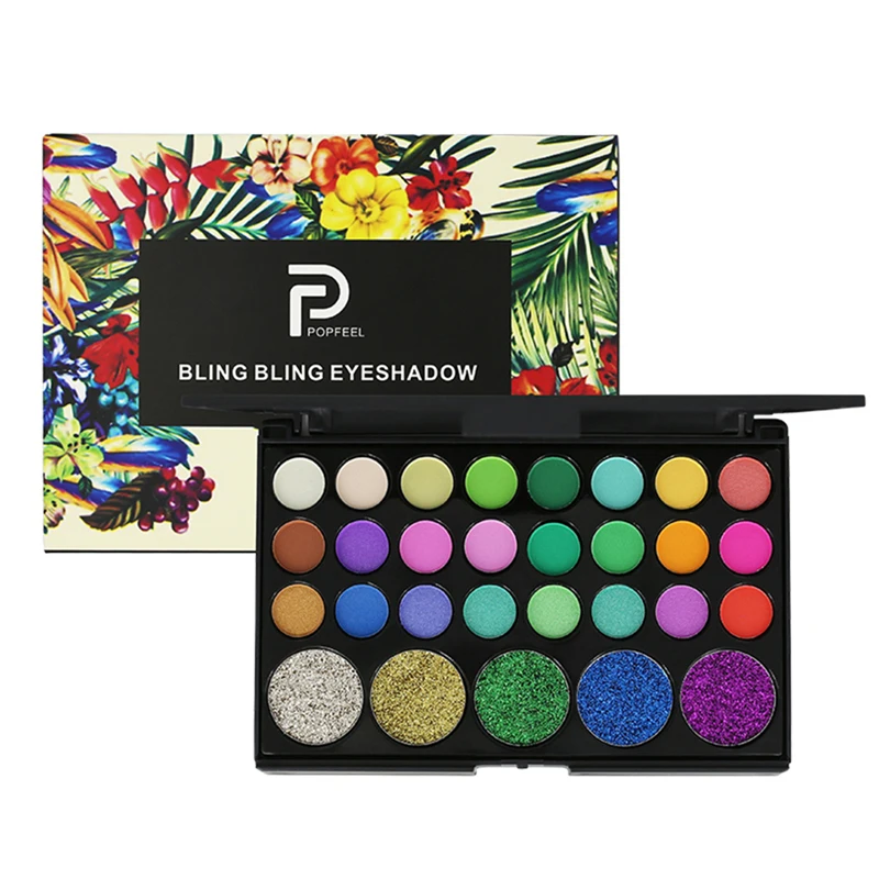 Палитра для макияжа глаз Nudes матовые тени век блестящая пудра набор кисточек