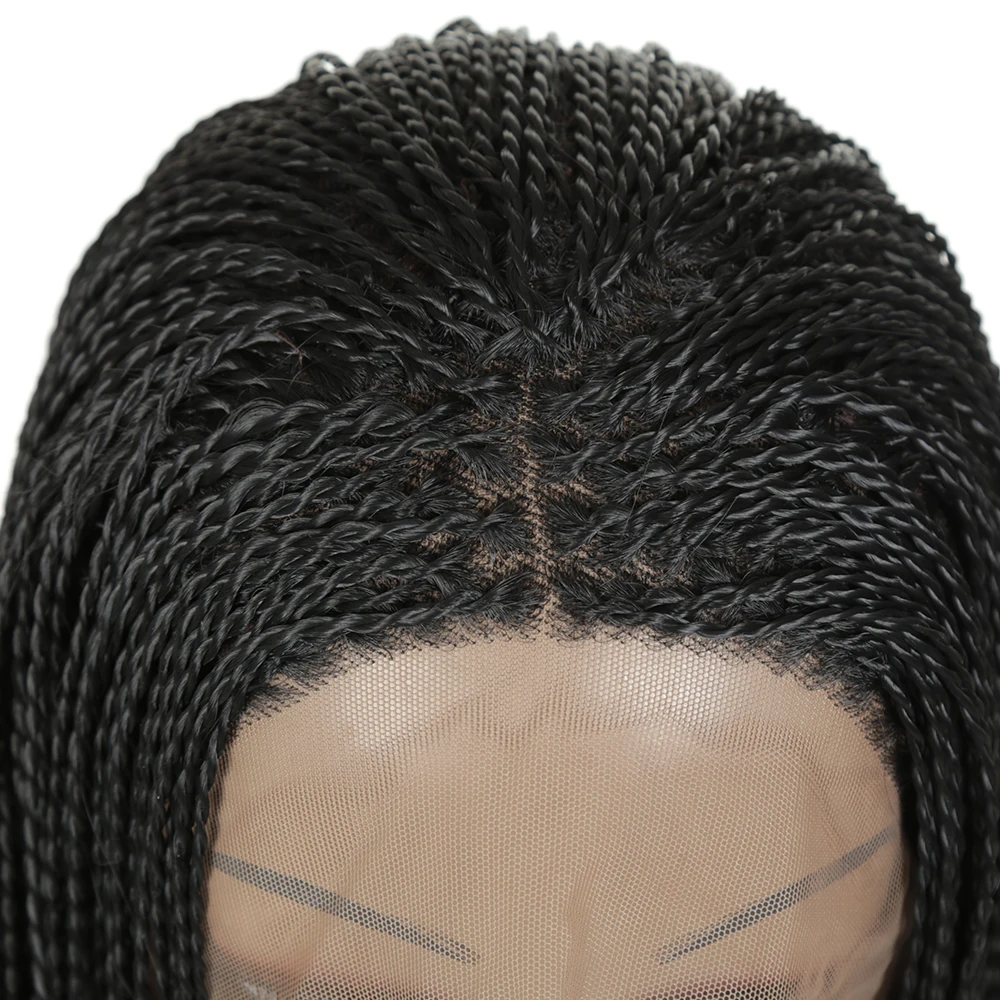 Длинные плетеные косички синтетические передние парики термостойкие волосы