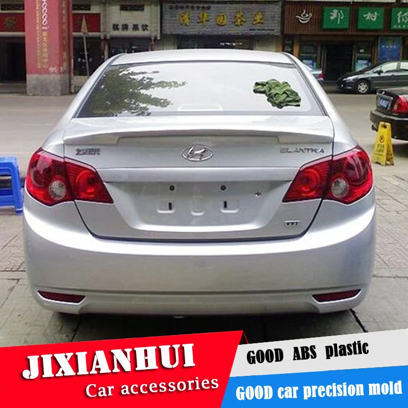 

For Hyundai Elantra Spoiler 2006-2013 Elantra Spoiler HBYW ABS plastic Material Car Rear Wing Color Rear Spoiler