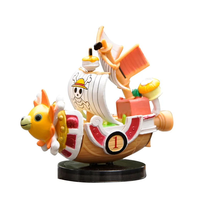 

Cartoon Anime One Piece Model Thousand Sunny Going Merry Pirate Ship Action Figure Car Ornaments Home Decor Toys Children Gifts