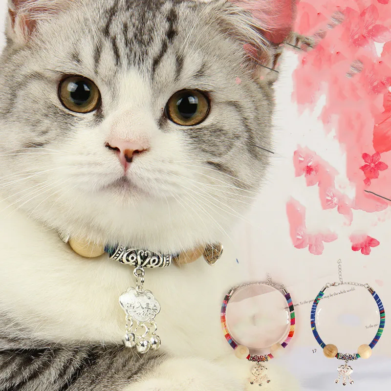

Chinese Style Pet Dog Collar Anti Flea Ticks Mosquitoes Japanese Cute Cat Collar Cats Accessories Pets Custom Cat Collar Puppy