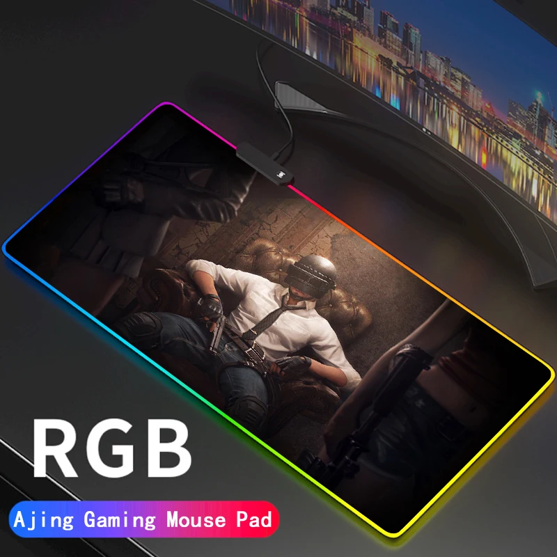 

Изготовленный На Заказ DIY Рисунок RGB PLAYERUNKNOWN'S BATTLEGROUNDS игровой свечение Мышь Pad PUBG Gamer Мышь pad светодиодный есть курица Светильник Настольный к...