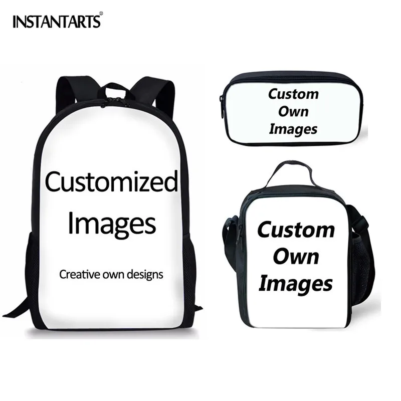 Детские школьные ранцы INSTANTARTS с бабочками и объемным рисунком большие портфели в