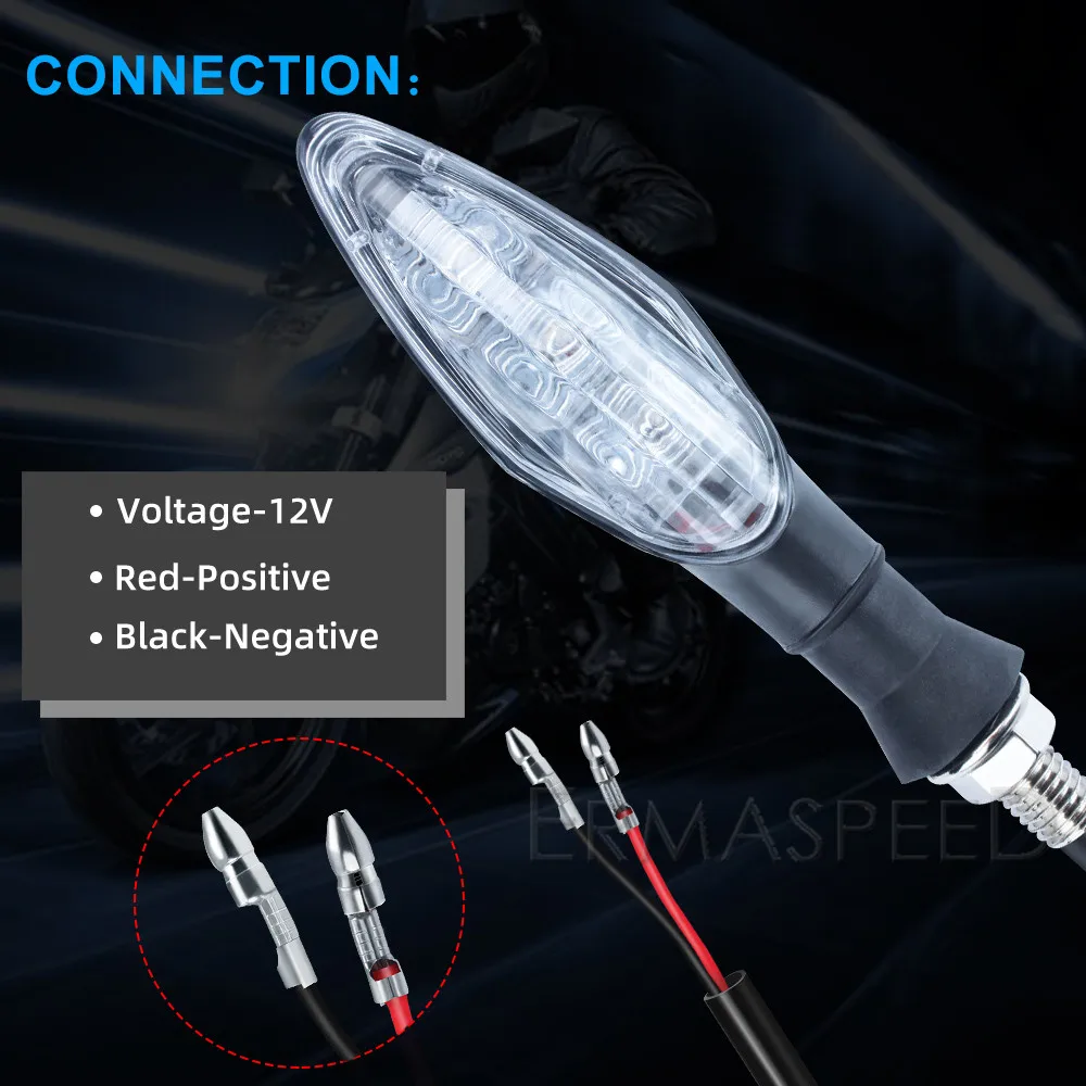 4 шт./компл. Универсальный светодиодный указатель поворота для мотоцикла