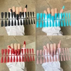 Сплошной цвет матовый супер длинный гроб накладные ногти для балета пресс для ногтей советы для дизайна ногтей искусственные ногти накладные ногти типсы для ногтей дизайн ногтей для наращивания ногтей для маникюра