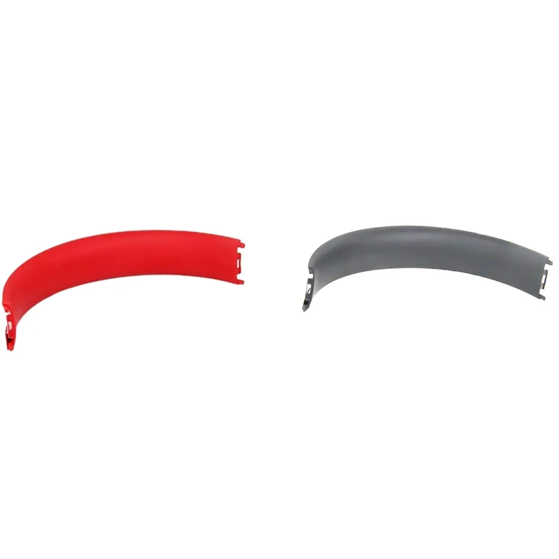 

2X Top Headband Cushion Replacement Cushion Pad Repair Parts For Studio 3 Studio 2 Headphones Red & Dark Grey