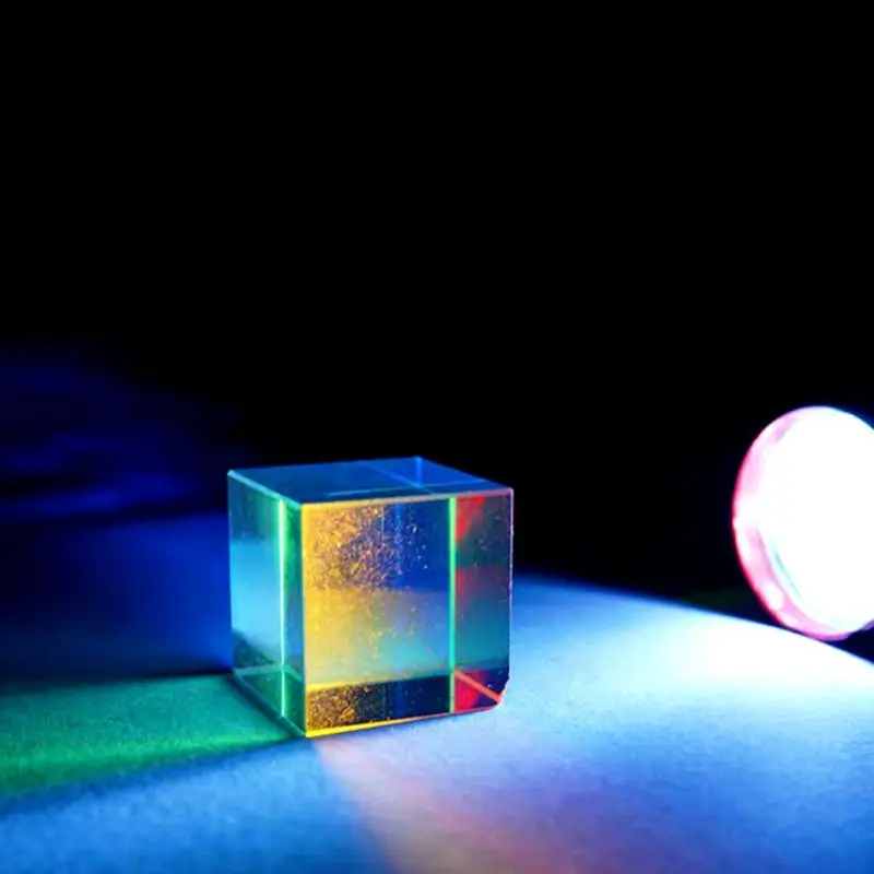 Цвет сбор Призма 6 гранная комбайнер Splitter кросс Двуцветные куб RGB оптический