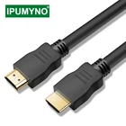 Кабель HDMI, совместимый с 1,4 дюймов, 1080P, 3D позолоченный кабель Aux HD, PS4, монитор Мини-проектора, дисплей для Xbox, ТВ-приставки Xiaomi, DVD-плеер