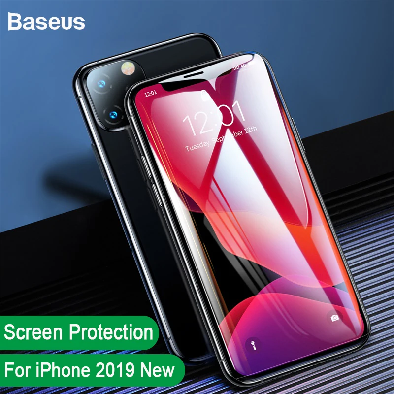 Baseus 0,23 мм Защитное стекло для iPhone 11 Pro Max Новое поступление полное покрытие закаленное стекло протектор экрана для iPhone 11