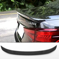 rear trunk lid spoiler wing abs material customize color diy paint sport car roof spoiler for toyota spoiler crown 2015 2018
