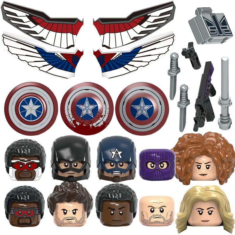 Новинка 2021 г. фигурки героев фильма Zemo Bucky Agent 13 Scarlet Woman зимние для детей игрушки Head