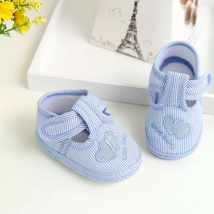 Мальчиковые туфли для младенцев Casual Canvas First Walkers Cute Cartoon Moccasins Soft Sole Infant Newborn Footwear Yellow Toddler on.