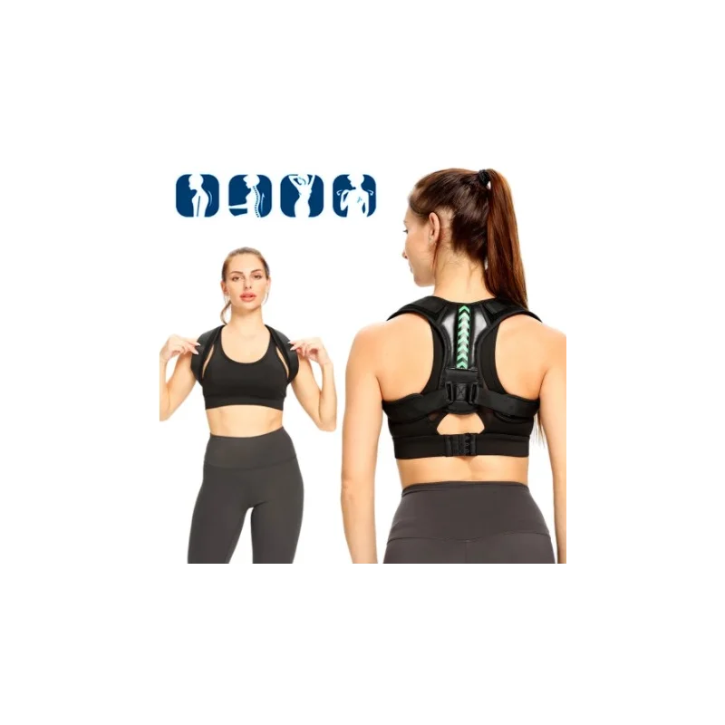 

Adjustable Back Shoulder Posture Corrector Belt Clavicle Spine Support Reshape Your Body Home Office Sport Upper Back -40
