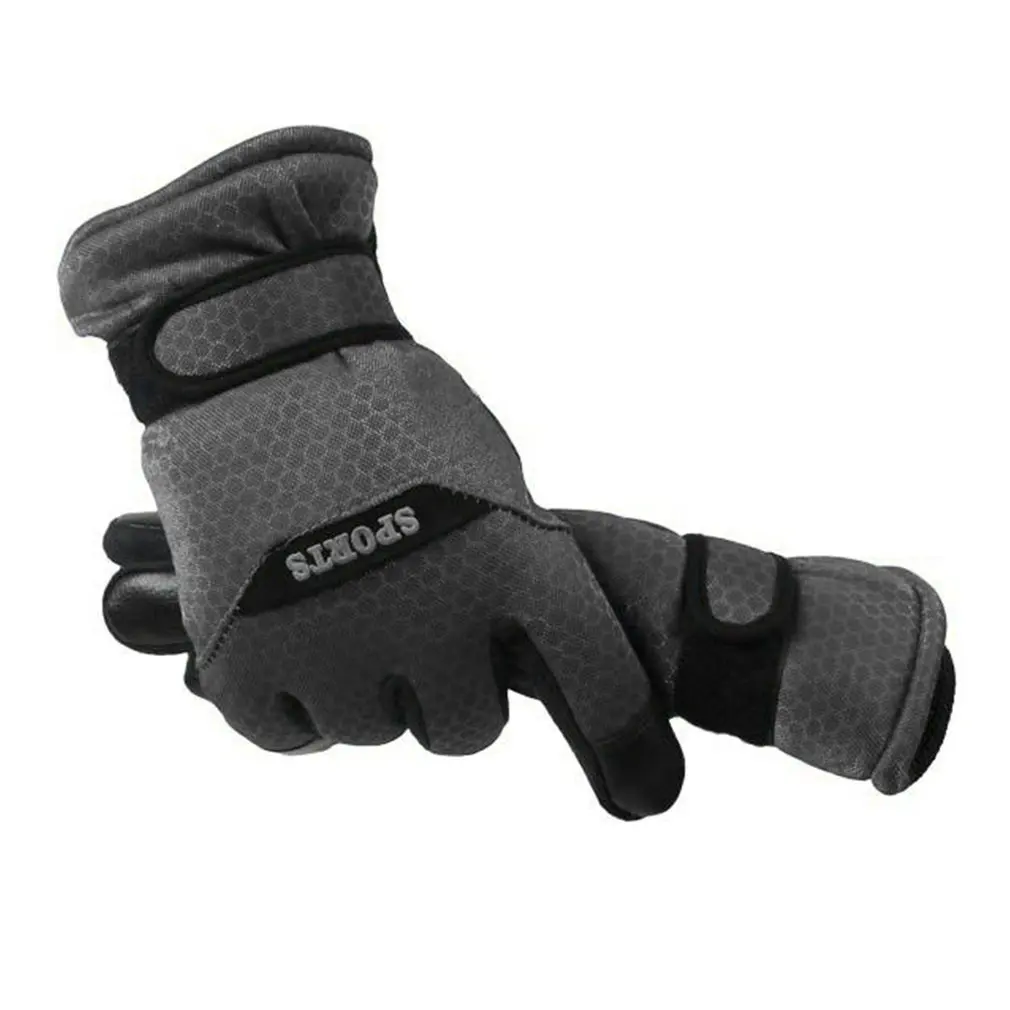 

Thickened Anti-slip Men Touch Screen Winter Keep Warm Skiing Gloves Breathable Windproof Motorcycle Protective Gloves