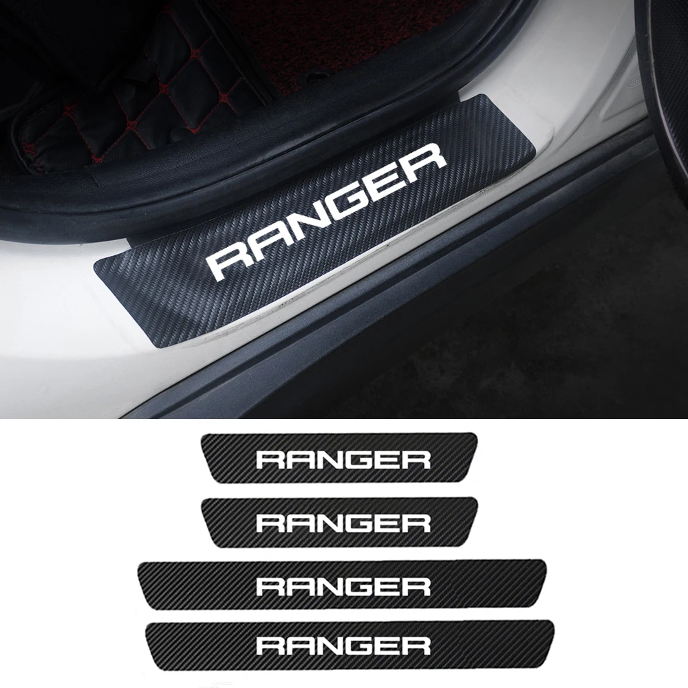 Для Ford Ranger T6 T7 T8 2004-2016 2017 2018 2019 2020 4 шт. защитные наклейки из искусственной кожи на
