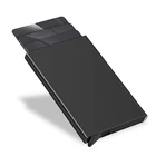 Анти-кражи кредитных держатель для карт унисекс автоматически блокировки радиочастотной идентификации, банковская карта рукав металлический кошелек Чехол порте протектор