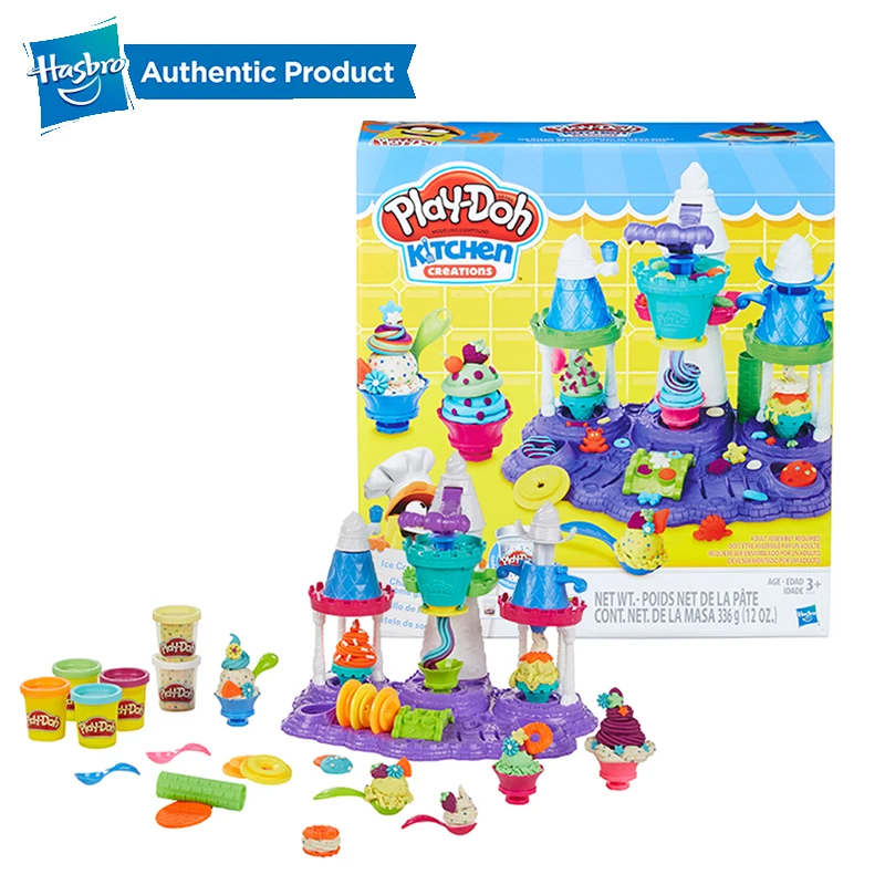 Hasbro Play-Doh кухня творения мороженое замок вечерние Play Doh поставки слаймов Веселая фабрика глина детские игрушки