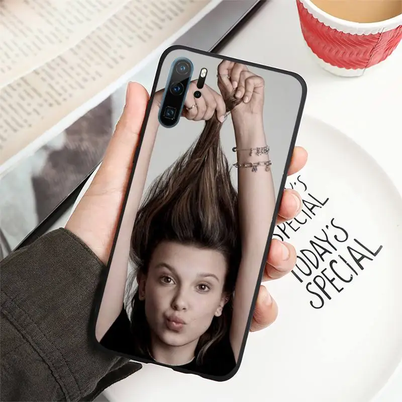 

Millie Bobby Brown Phone Case For Huawei P40 P20 P30 lite Pro P Smart 2019 Mate 40 20 10 Lite Pro Nova 5t