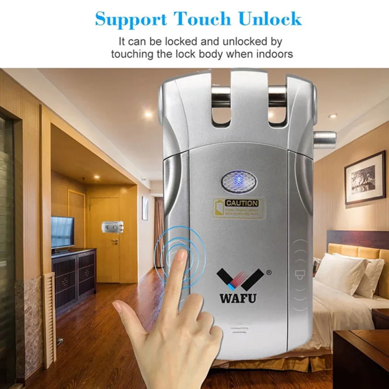 

Wireless Remote Control Lock Smart Electronic Door Lock WF010 Keyless Entry Door VDX99