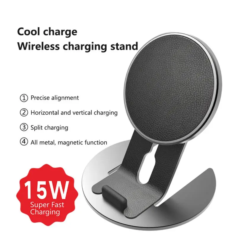 

Qi 15W Magnetic Suction Wireless Phone Fast Charging Charger Stand Dock Holders For IPhone X 11 For Galaxy S8 S9