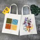 Аватара Последний Воздушный Бандер Aang Appa аниме Badass художественная Холщовая Сумка-тоут сумки для покупок повседневные сумки для книг для девочек
