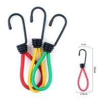 15cm camping tent hooks durable tent elastic rope buckle high elasticity fixed binding strap camping equipmentrandom color