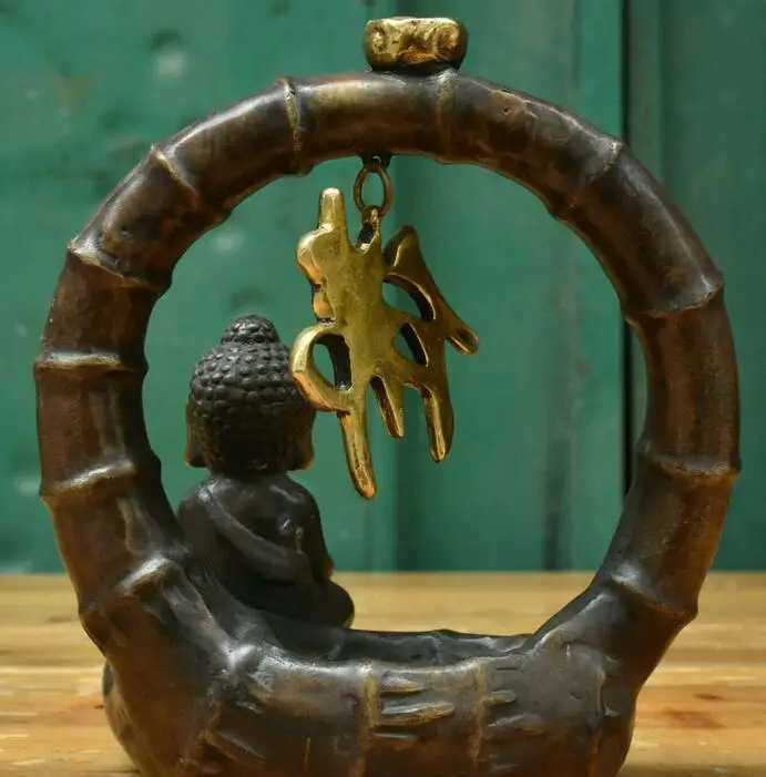 China Bronze Gilt Sakyamuni Tathagata Prince Edward Buddha Incense burner Statue | Дом и сад