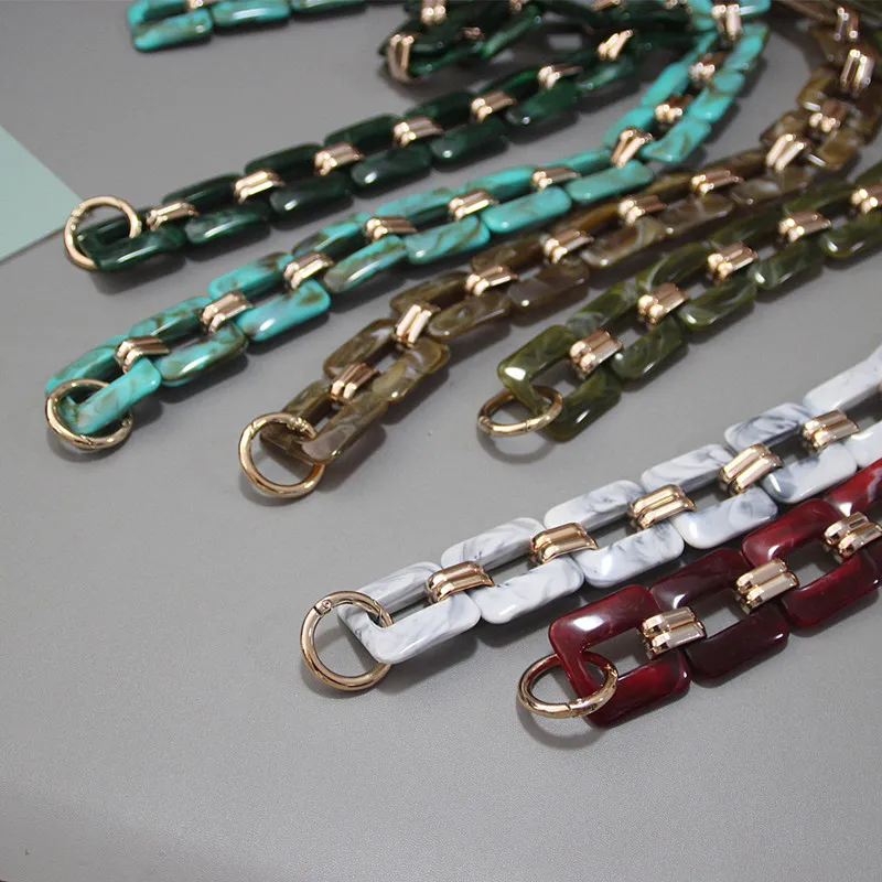 Цепочка-клатч для женщин сменный роскошный ремешок сделай сам из акриловой смолы