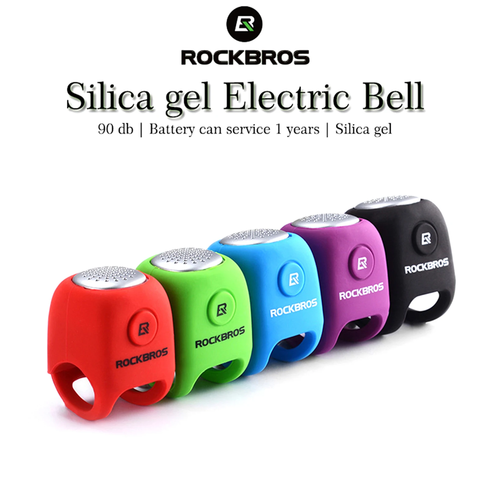 

ROCKBROS Electric Cycling Bells 110 dB Horn Rainproof MTB Bicycle Handlebar Bell Bike Bell Horn Sound Alarm Bicycle Accessoriess