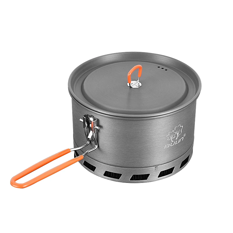 

2023 Bulin 1.5/2.1l Outdoor Camping Traveling Hiking Heat Collection Pot Cooking Tableware