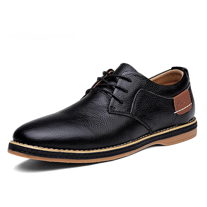 

Big Size 48 Full Grain Leather Men Shoes Classic Casual Leather Shoes Men Comfortable Oxford Shoes For Men Flat Shoes Footwear