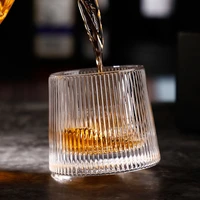 160ml rotating crystal glass wine glass tumbler brandy old fashioned scotch snifter mugs whisky glass drinkware wine cup gifts